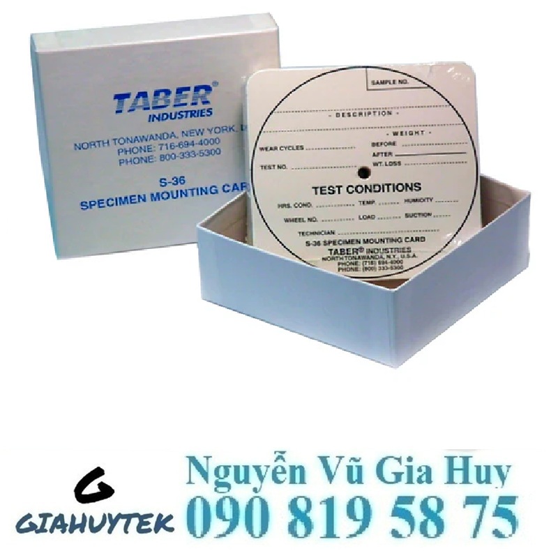 Tấm gắn mẫu Taber S-36: Chuẩn hóa phép thử mài mònTấm gắn mẫu Taber S-36: Chuẩn hóa phép thử mài mòn