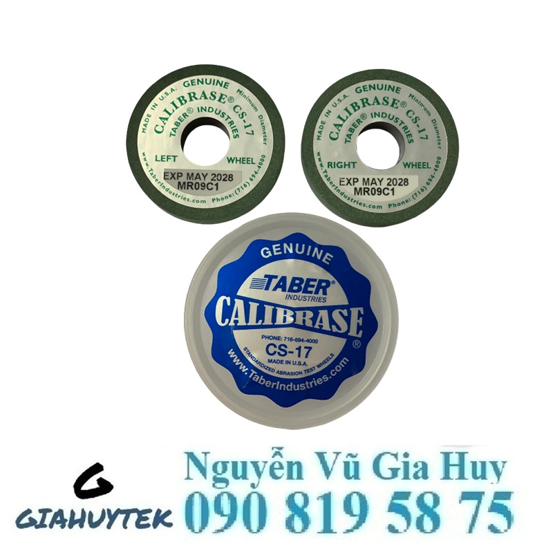 Đá mài Taber CS-17 – Giải pháp test mài mòn chuẩn xác
