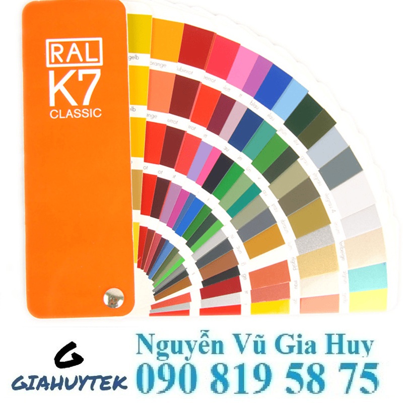 Quạt Màu RAL K7: Chuẩn Màu Mỗi Lần Pha Sơn